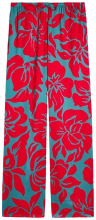 Dries Van Noten Puvis Patterned Satin Trousers - Green - 38 (UK10 / S)