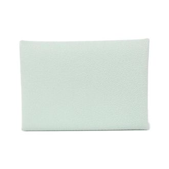 Herm&egrave;s Green Chevre Leather Coin Purse/Coin Case (Pre-Owned)