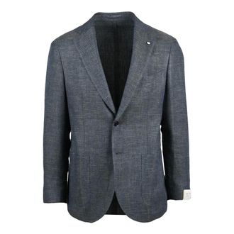 L.B.M. 1911 Blazers, male, Gray, Size: 2XL Sfiancato Jacket