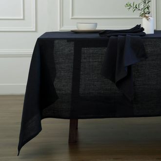 Febronie Mantel lino 150x250 carb&oacute;n