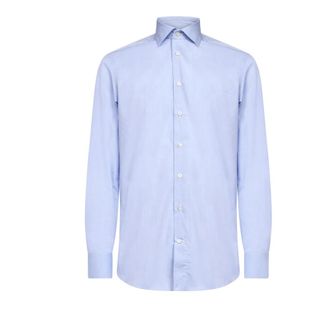 D4.0 Formal Shirt - Heren - Zakelijke Overhemden - Blauw - XL - Katoen - Overhemden