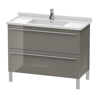 Duravit Duravit X-large Mueble De Pared 6537, 2 Extra&iacute;bles, 1000mm Para Starck 3 030410, Color (frente/cuerpo): Laca De Color Gris Franela De Alto Brillo - Xl