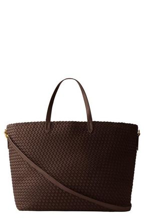 Naghedi Geneva Weekender Tote in Chocolate at Nordstrom