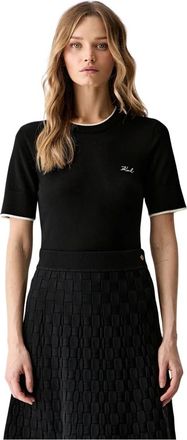 Karl Lagerfeld Mujer, Camisetas, Negro, Talla: XL