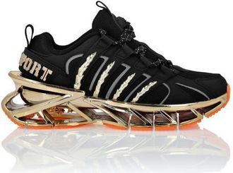 Plein Sport Runner Hi-Tech Unisex in Black/gold at Nordstrom, Size 36