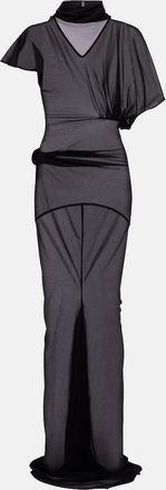 Rick Owens Abito lungo Lilith in jersey di organza