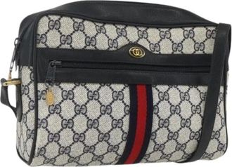 Gucci Pre-owned Cross Body Bags, female, Blue, Size: ONE SIZE Pre-owned Plastic Cross Body Bag