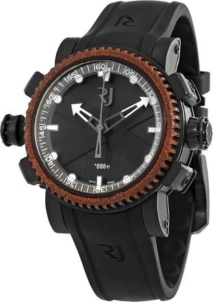 RJ Watches Titanic-DNA Black Octopus Black Rubber Automatic Mens RJTAUDI00101