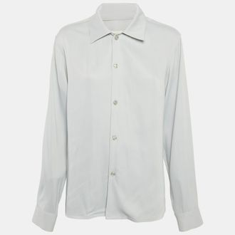 Sandro Grey Crepe Buttoned Full Sleeve Shirt