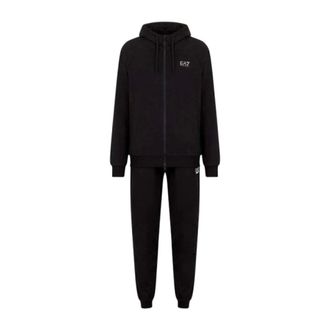 Emporio Armani Training Sets, male, Black, Size: 2XL Train Core Identity Tracksuit FZ