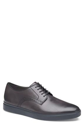Johnston & Murphy Brody Plain Toe Derby in Black Hand-Stained Full Grain at Nordstrom, Size 8