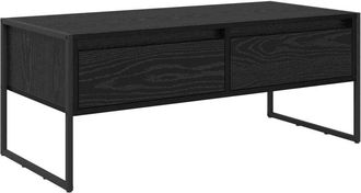 vidaXL Coffee Table Black Oak 100 x 46 x 40 cm Engineered Wood vidaXL