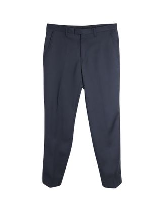 Kenzo Kenzo pantalon met krijtstreep in grijze wol