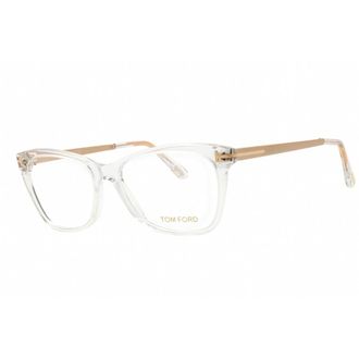 Tom Ford Ladies Crystal Rectangular Eyeglass Frames FT5353 026 52