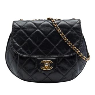 Chanel Pre-owned Vintage Shoulder Bag - Dames - Pre-owned - Zwart - Maat: ONE Size Leer