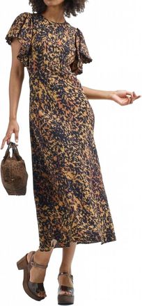 Ulla Johnson Blithe Flutter Sleeve Dress In Atla
