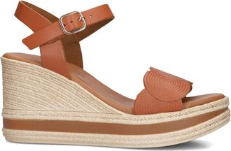 Stefano Lauran Schoenen, Dames, Bruin, 41 EU, Leer, Cognac Leren Sandalen