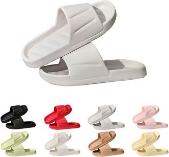 Generic Womens Pillow Sliders Mens House Sliders Dry Fit Shower Slippers Anti Skid Bathroom Slides Wide Fit Household Slipper Comfy Guest Slides Summer Spa Sl