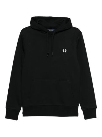 Fred Perry laurel-wreath hoodie - Black