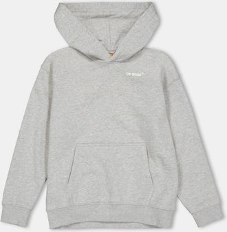 Off-white Boys Off White Monster Kangaroo Pocket Hooded Sweatshirt in Grey Multi - Multicolour - Size 6Y