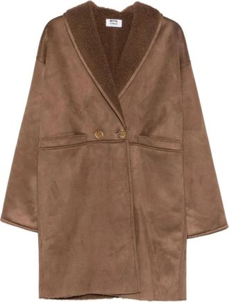Betta Corradi Mont Coat - Dames - Mantel - Bruin - M - Polyester - Jassen