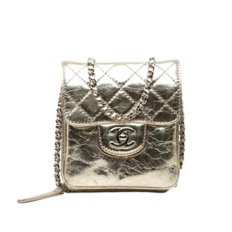 Chanel Pre-owned Clams Wallet on Chain - Dames - Pre-owned - Geel - Maat: ONE Size Zijde