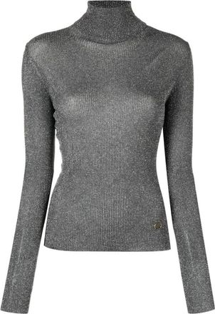Twinset Twin-set Truien - Dames - Coltruien - Grijs - XS - Truien & Vesten