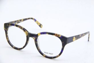 Nine West Womens Nw5081 Round Eyeglasses In Blue Tortoise