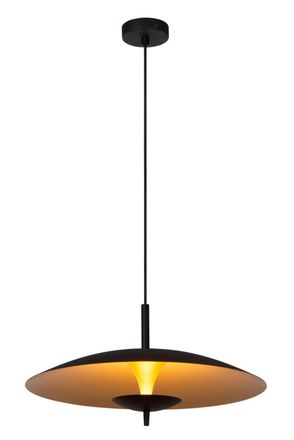Lucide L&aacute;mpara colgante de acero con 1 led integrado, negro
