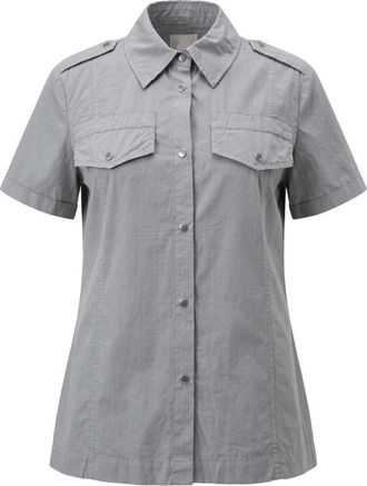 Mr & Mrs Italy Grey Cotton Women Womens Shirt