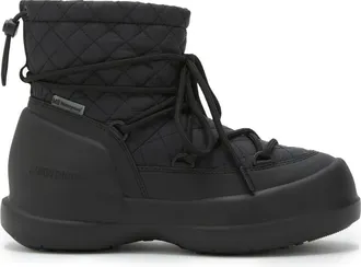 Moon Boot Schoenen, Dames, Zwart, 38 EU, Mezzaluna Quilted High