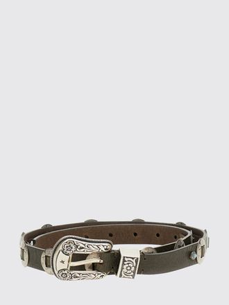Golden Goose Cintura Lace in pelle di vitello stile western con borchie e pietre
