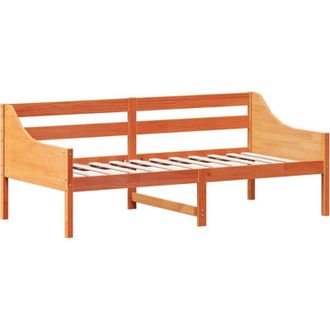 vidaXL Day Bed without Mattress Wax Brown 90x190 cm Single Solid Wood Pine vidaXL