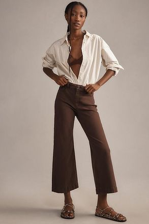 Paige Anessa High-Rise Crop Wide-Leg Jeans