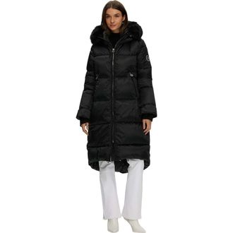 Gorski Apres-Ski Long Coat With Detachable Trim in Black/black at Nordstrom, Size X-Small