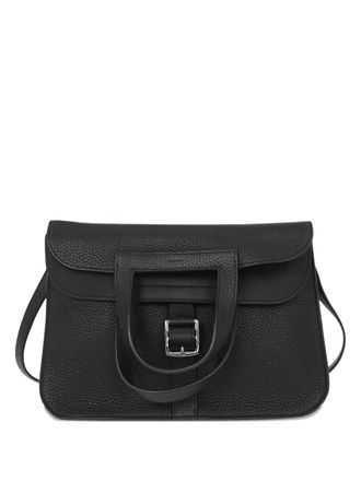 Herm&egrave;s 2019 31 Halzan 2way taurillon clemence tote bag - Zwart