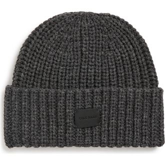 Cole Haan Chunky Stitch Knit Beanie in Guaranteed Grey at Nordstrom Rack