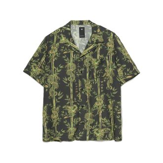 maharishi Dragon Bamboo Camp Collar Shirt - Heren - Korte mouwen Overhemden - Veelkleurig - M - Bamboe - Overhemden