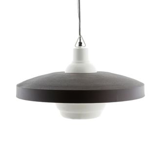 SIA D&eacute;co L&aacute;mpara colgante de porcelana blanca H15