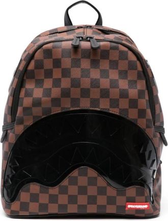 Sprayground Bruin Geruit Patroon Rugzak Beperkte Oplage - Heren - Rugzakken - Bruin - ONE Size - Tassen