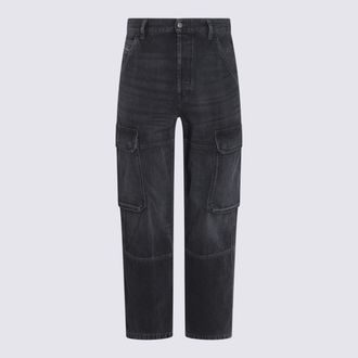 Diesel Black Cotton Denim Jeans