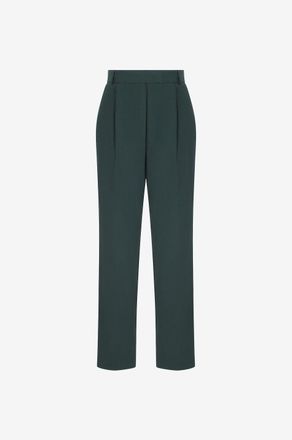 Frankie Shop Verkürzte gerade Bundfaltenhose mit hohem Bund Bea