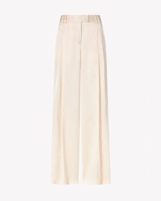 Serena Bute Satin Serena Trouser - Cream
