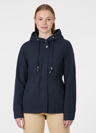 Ragwear Parka RAGWEAR DANKIRA, Damen, Gr. XXL, navy, Web, Obermaterial: 68% Baumwolle, 32% Polyamid, unifarben, Po-bedeckend, Jacken Parka, Mit Kordelzug zum 