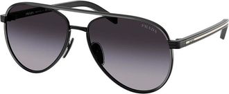 Prada PR B57S AAV90A Womens Sunglasses Black Size 56