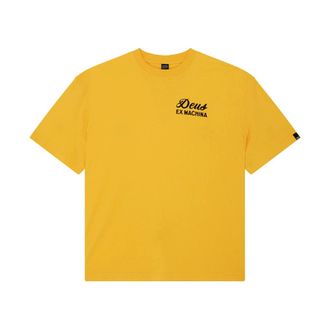 Deus T-Shirts, male, Yellow, Size: XL t-shirt Cotone