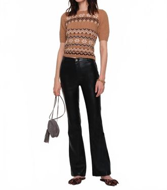 Heartloom Faux Leather Pants In Black