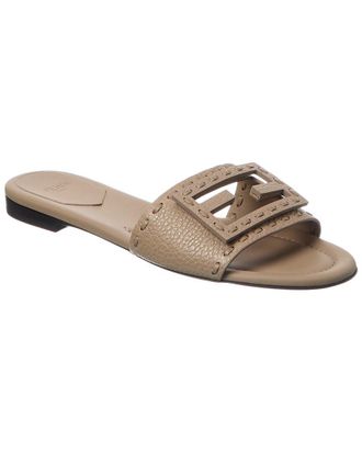 Fendi Fendi Ff Baguette Leather Sandal