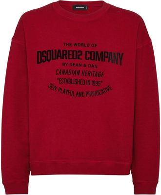 Dsquared2 logo-print cotton sweatshirt - men - Fabric - L