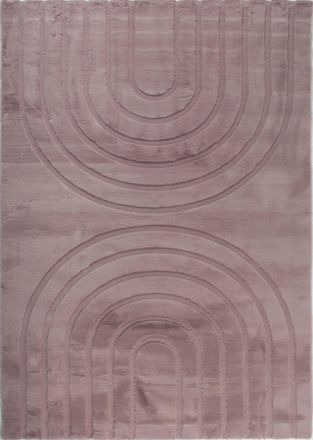Nazar Rugs Alfombra suave rosa, motivo arco - 160x230
